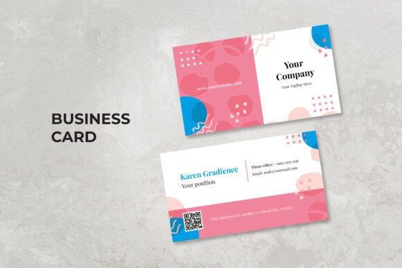 Beauty Pink Color Business Card
