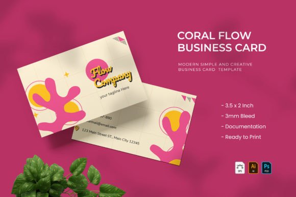 Coral Flow - Business Card: A Design Evaluation