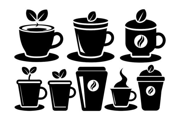 Different Types of Coffee Cup Vector