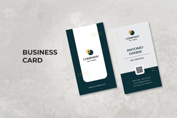 Modern Vertical Business Card Design