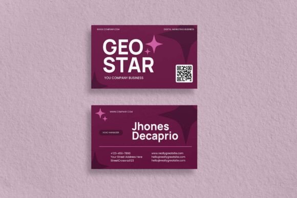 Pink Modern Business Card: A Versatile Design Template