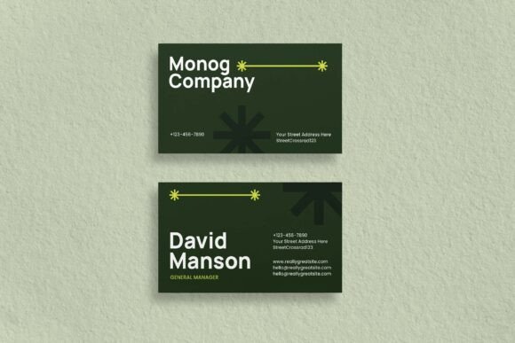 The Power of First Impressions: Why the Green Modern Elegant Business Card is Essential for Professional Growth