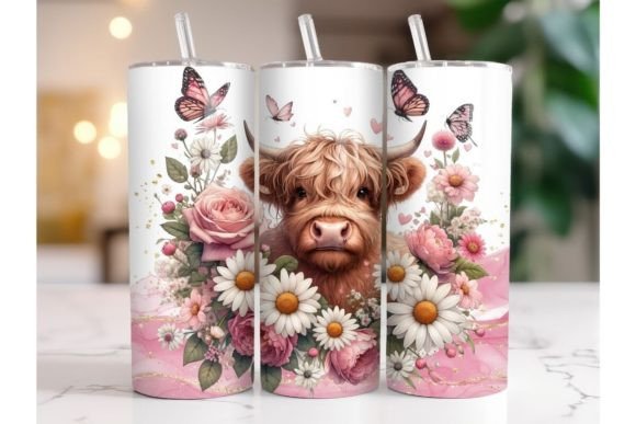 Unlocking Creativity with the Pink Floral Highland Cow Tumbler Wrap: A Complete Guide to Digital Crafting